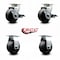 Service Caster Tool Box Caster Wheel Set 4'' Glass Filled Nylon Swivel Casters, 4PK TOOL-SCC-20S420-GFNR-TLB-2-R-2 - alternate 5